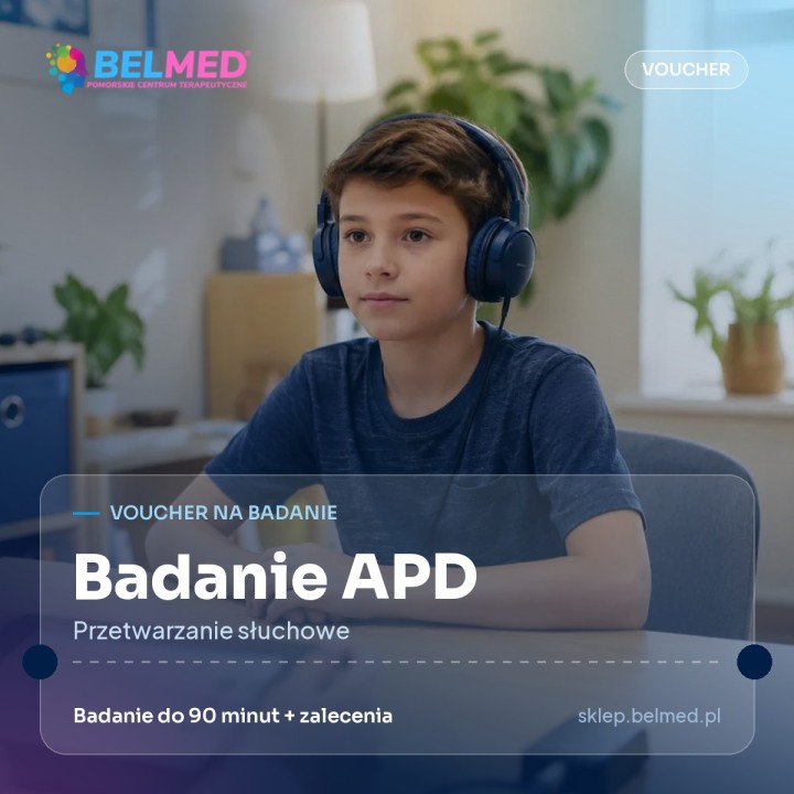Voucher na badanie APD (przetwarzanie słuchowe)